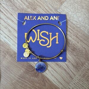 Alex and Ani Gold 'Wish' Charm Bracelet